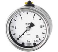 RIEGLER 131496-4091 Manomètre en acier CrNi 1/2 arrière excentré -1/0,0 bar Ø 100
