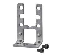 RIEGLER 133384-DIM10-BFWW Équerre de fixation horizontale en métal pour manomètre numérique