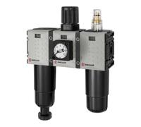 RIEGLER 142502-FUM 621 M-4-KM WE FUTURA-mini Lot de 3 manoquettes, métal compact G 1/4, 0,1-4, HA, 1 pièce