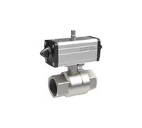 RIEGLER 351.209-1 Robinet à bille en laiton pneumatique à double action Rp 1/2