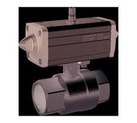 RIEGLER 351.215-1 Robinet à billes en laiton pneumatique avec entraînement par chambre à air comprimé à action simple Rp 3/8