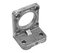 RIEGLER 453.105 ISO 15552 Cylindre à bride coudée Compatible avec piston 200 mm 1 pièce avec 4 vis