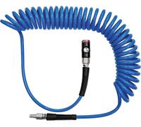 Riegler Kit d'accouplement de sécurité à bouton-poussoir pour tuyau spiraléPolyuréthaneØ 10 x 6,5 mm Longueur 3 m - 158190