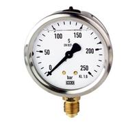 RIEGLER Manomètre à glycérine RIEGLER acier inox G 1/4 fond 0 - 6,0 bar diamètre 63 mm Quantité:1