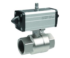 RIEGLER Riegler Actionneur pneumatique à clapet en laiton, double effet, Rp 1 Quantité:1