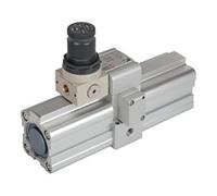 RIEGLER Riegler Amplificateur de pression air-air (booster) avec régulateur, G 1/8, Ø piston 40 Quantité:1