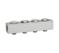 RIEGLER Riegler Barre d'alimentation pour valves de chemin, 4 positions de valve, G 1/4 Quantité:1