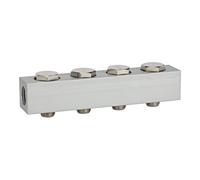RIEGLER Riegler barre d'alimentation pour valves de chemin, 4 positions de valve, G 1/8 Quantité:1