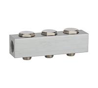 RIEGLER Riegler barre d'alimentation pour valves de voie, avec 3 positions de valve, G 1/4 Quantité:1