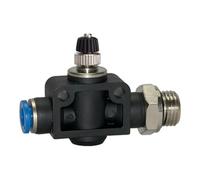 RIEGLER Riegler Clapet anti-retour à étranglement « Série Bleue », droit, G 1/8 ext Ø 8 mm Quantité:1