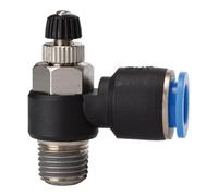 RIEGLER Riegler Clapet anti-retour à étranglement « Série bleue », évacuation, R1/2 à Ø 8 mm Quantité:1