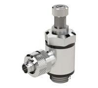 RIEGLER Riegler Clapet anti-retour à étranglement, sortie d'air, raccord rapide M5, clé 4/2,5 Quantité:1