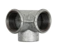 RIEGLER Riegler Collecteur d'angle 221, FI/FI/FI, Rp 3/4, fonte malléable noire Quantité:1