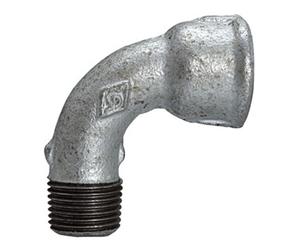RIEGLER Riegler Coude 1a, court, 90°, M/F, Rp/R 1 1/2, fonte malléable noire Quantité:1