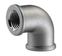 RIEGLER Riegler Coude 90, 90°, FI/FI, Rp 2, fonte malléable noire galvanisée à chaud Quantité:1