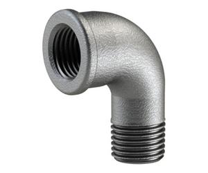RIEGLER Riegler Coude 92, 90°, FI/MI, Rp/R 2 1/2, fonte malléable noire galvanisée à chaud Quantité:1