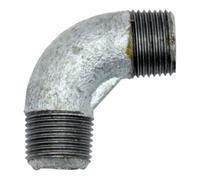 RIEGLER Riegler Coude 94, 90°, Mâle/Mâle, R 1 1/4, fonte malléable noire galvanisée Quantité:1
