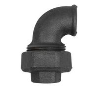 RIEGLER Riegler Coude fileté 95, joint plat, FI/FI Rp 2, acier trempé noir Quantité:1