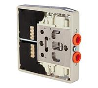 RIEGLER Riegler Disque de valve HDM, Conn. 8 mm, 5/2 voies monostable, utilise 1 broche Quantité:1