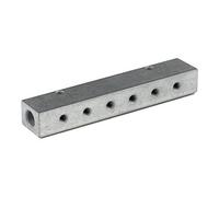 RIEGLER Riegler distributeur à bandes sorties d'un côté entrée 2x1/2 sortie 6x1/4 sortie 6x1/4 Quantité:1