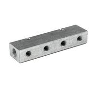 RIEGLER Riegler distributeur à bandes sorties d'un côté entrée 2x1/4 sortie 4x1/8 Quantité:1