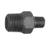 RIEGLER Riegler Double raccord mâle 245 réduit, R 3/8 a., R 1/4 a., fonte malléable noire Quantité:1