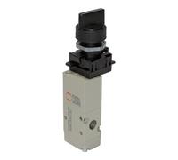 RIEGLER Riegler Electrovanne 3/2 voies, levier rotatif manuel court, NC bistable G1/8, 2 positions Quantité:1