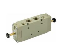 RIEGLER Riegler Électrovanne 5/2 voies, électropneumatique, air de commande ext., bistable, G 1/2 Quantité:1