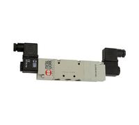 RIEGLER Riegler Electrovanne 5/3 voies, électropneumatique, milieu fermé, G 3/8, 24 V CC Quantité:1