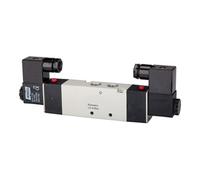 RIEGLER Riegler Électrovanne 5/3 voies pneumatique, centre évacuation, G 1/4, 24VDC, 950l/min Quantité:1