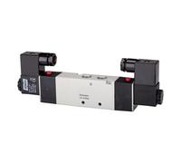 RIEGLER Riegler Electrovanne électropneumatique 5/3 voies, centre déchargé, G 1/8, 24VDC 550l/min Quantité:1