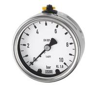 RIEGLER Riegler Manomètre, acier CrNi, G 1/4 arrière centré, 0 - 2,5 bar, Ø 63 Quantité:1