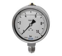 RIEGLER Riegler Manomètre glycériné, acier CrNi, échelle E, G 1/2 bas, 0-40,0 bar, Ø 160 Quantité:1