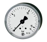 RIEGLER Riegler Manomètre standard, boîtier en tôle d'acier, G 1/4 arrière, 0-400,0 bar, Ø63 Quantité:1