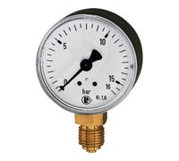 RIEGLER Riegler Manomètre standard, boîtier en tôle d'acier, G 1/4 bas, 0-600,0 bar, Ø 63 Quantité:1