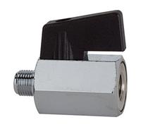 RIEGLER Riegler Mini-vanne à bille, surface lisse, MS nickelé, G 3/4 F/M, DN 13,5 Quantité:1