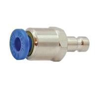RIEGLER Riegler Nipple à enficher push-in 4 mm, pour raccords NW 2,7, laiton nickelé Quantité:1