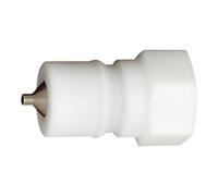 RIEGLER Riegler Nipple de fermeture double, POM, G 3/8 F, DN 7,5 Quantité:1