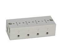 RIEGLER Riegler Plaque de base en série 4x, M5 pour mini électrovannes 15 mm Quantité:1