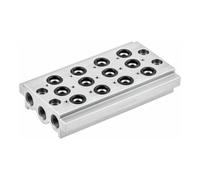 RIEGLER Riegler Plaque de base multiple 4 voies « BASIC », G 1/4 Quantité:1