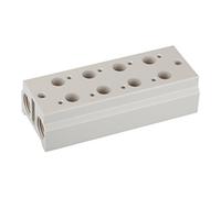 RIEGLER Riegler Plaque de base multiple pour électrovannes 3/2 voies, 2 positions, M5, G 1/8 Quantité:1
