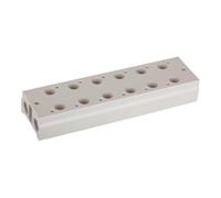 RIEGLER Riegler Plaque de base multiple, valves 3/2 voies, 7 positions, G 1/4, G 3/8 Quantité:1