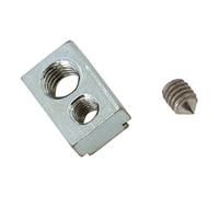 RIEGLER Riegler Plaque filetée pour rainure en T, pour vérins compacts/normaux, M3/M4 Quantité:1