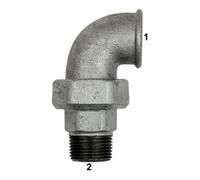 RIEGLER Riegler Raccord coudé 98 M/F, Rp 1 1/2, R 1 1/2, fonte malléable noire Quantité:1