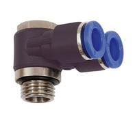 RIEGLER Riegler Raccord coudé en Y »Série bleue«, pivotant, G 3/8 à Ø10mm Quantité:1