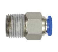 RIEGLER Riegler Raccord droit à sertir « Série bleue » mini, R 1/8 a., Ø clé 6 Quantité:1
