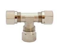 RIEGLER Riegler Raccord en T, Ø ext. tube 18 mm, Clé 22, Clé1 32, Laiton chromé Quantité:1
