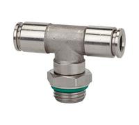 RIEGLER Riegler Raccord en T emboîtable rotatif, G 1/8 a., Ø clé 8, 15bar, ES 1.4404 Quantité:1