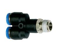 RIEGLER Riegler Raccord en Y »Série Bleue«, pivotant, R 1/2 extérieur, Ø 16 mm Quantité:1
