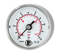 RIEGLER Riegler Standardmano, acier CrNi, G 1/4 arrière centré, 0 - 4,0 bar, Ø 40 Quantité:1